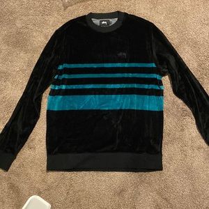 Velour Stussy sweatshirt